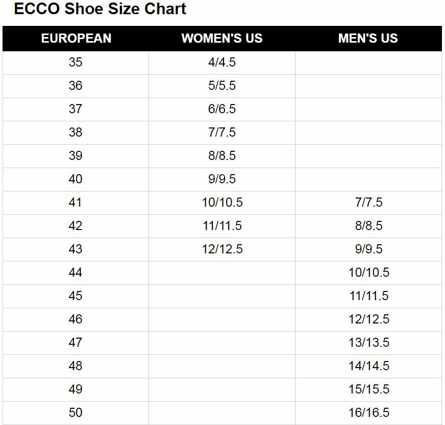 ecco shoe size chart